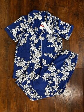 NWT Bedhead PJs Short Sleeve Cropped PJ Set (Cotton Spandex)